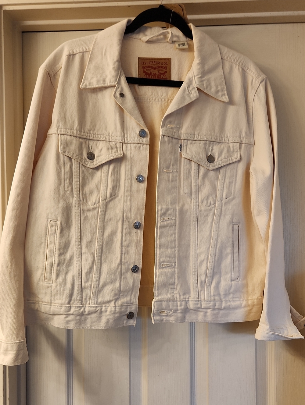 Levi's Off-White Denim Trucker Jacket - Brand New